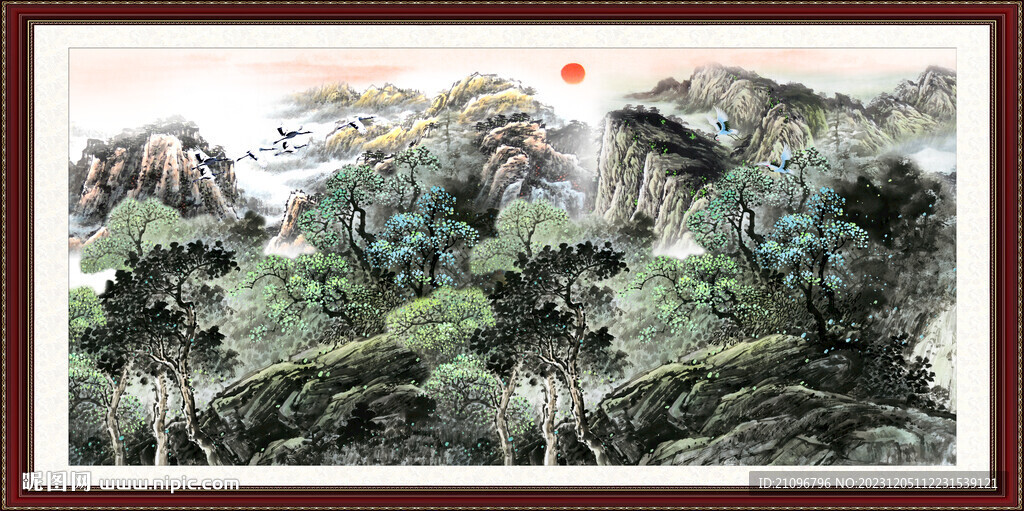 巨幅山水畫 