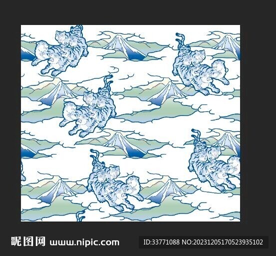 老虎 數(shù)碼印花