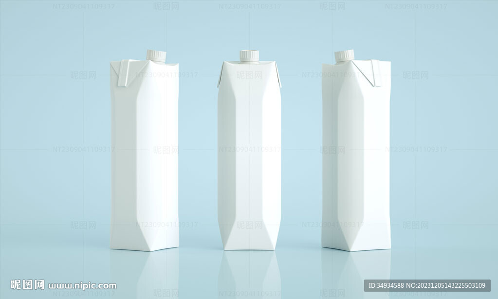  果汁牛奶1L盒子高清