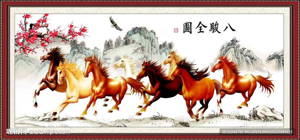 八駿全圖