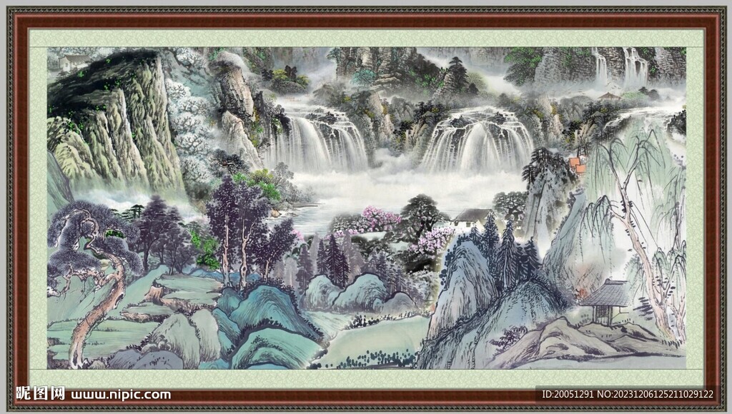 大廳山水畫(huà) 