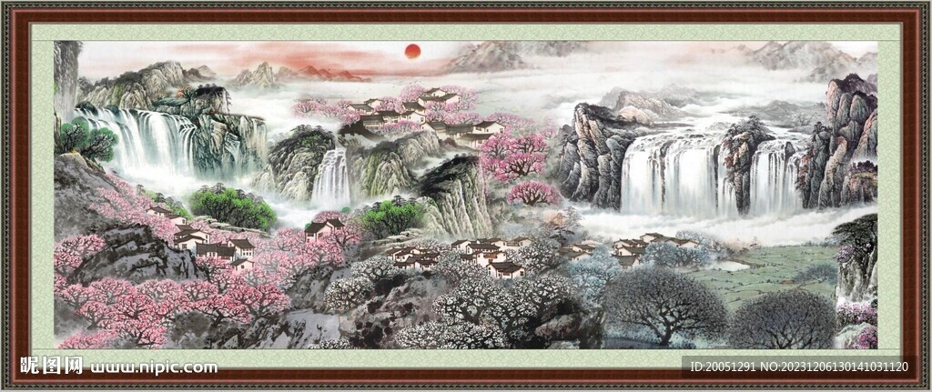 大廳山水畫 