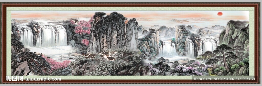 大廳山水畫(huà) 