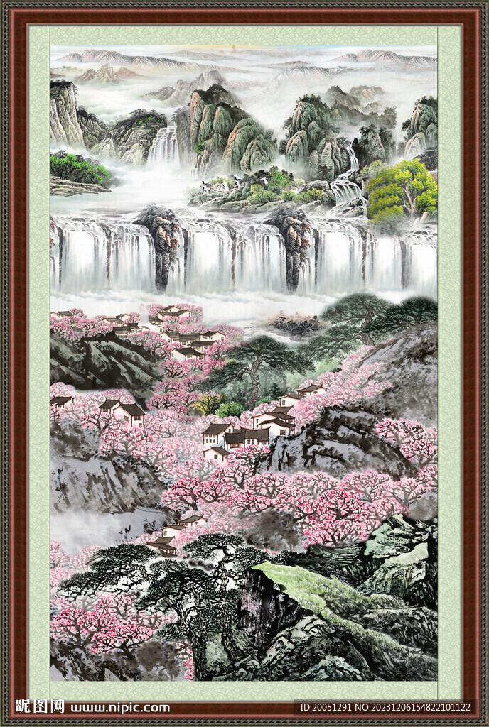 豎式山水畫 