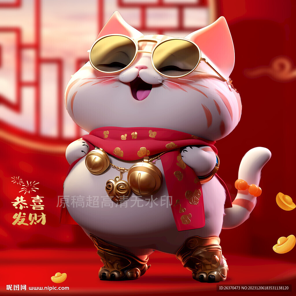吉祥物發財貓招財貓