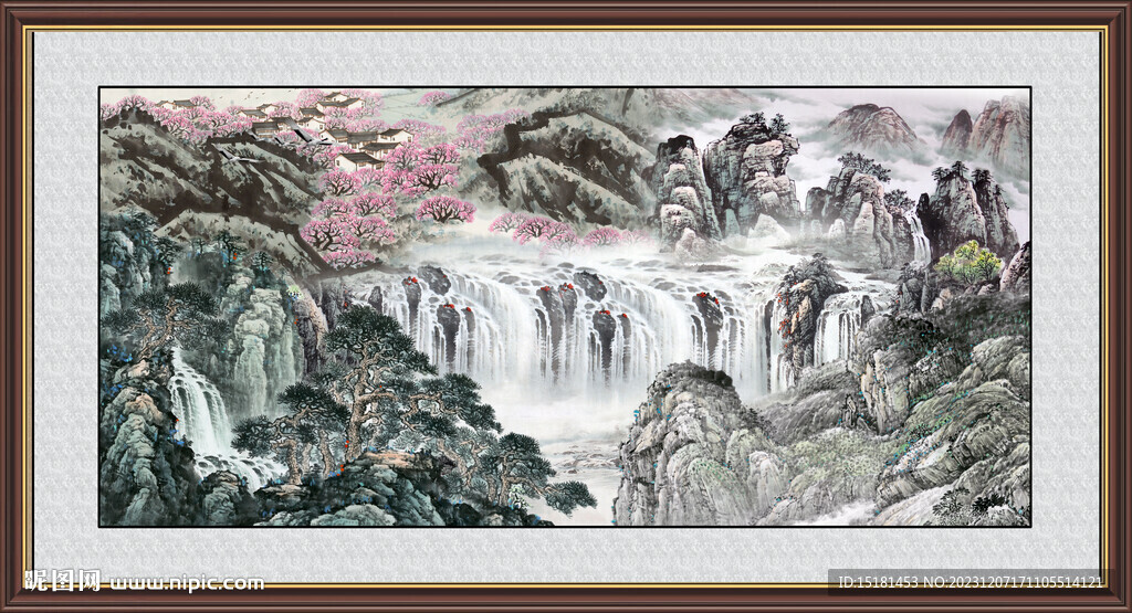 聚寶盆山水
