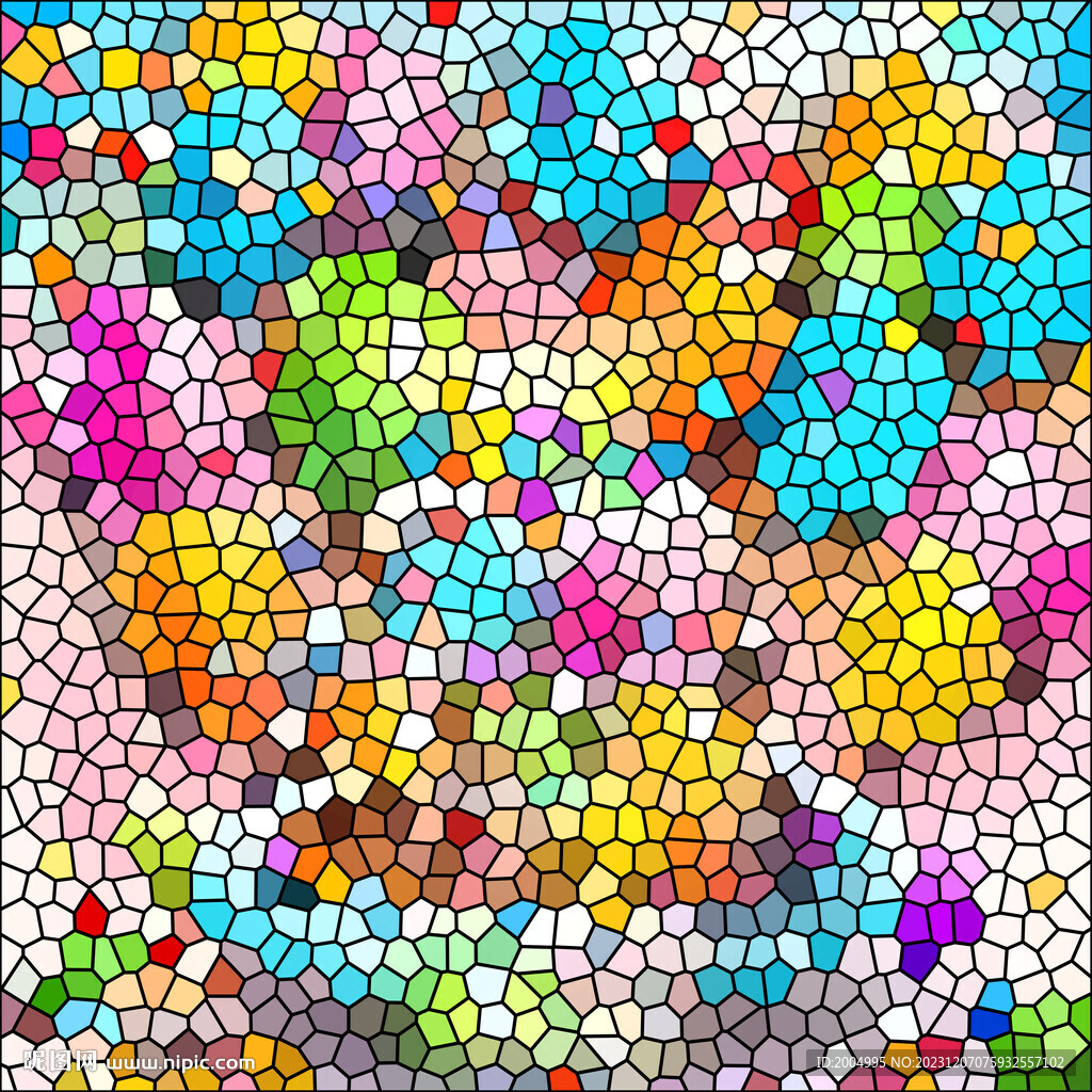 炫彩玻璃幾何色塊