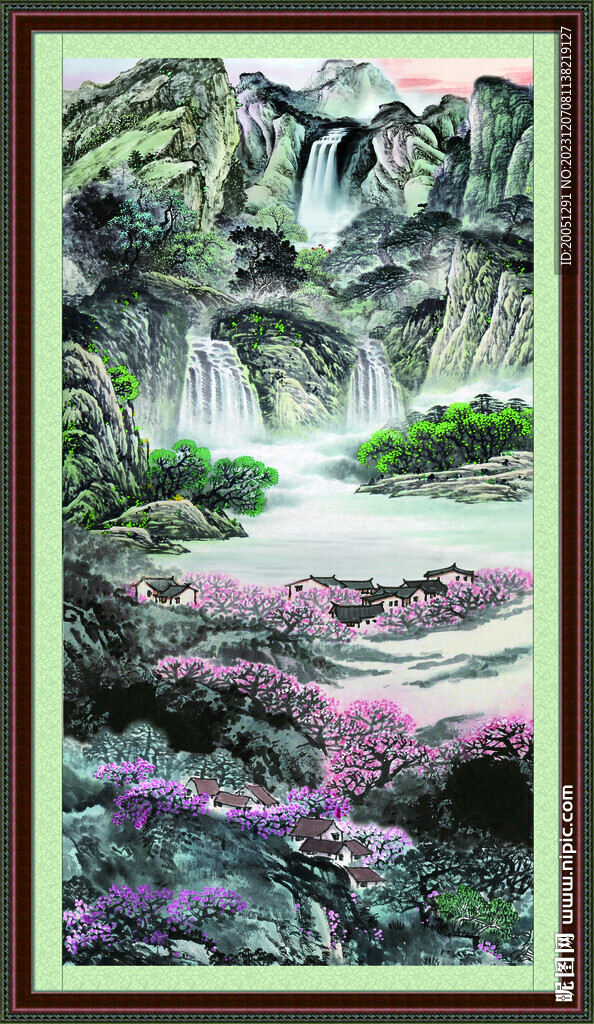 聚寶盆風(fēng)水畫