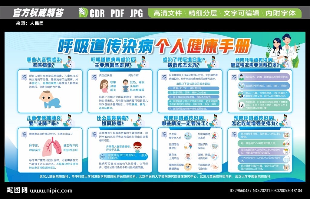呼吸道傳染病個(gè)人健康手冊(cè)