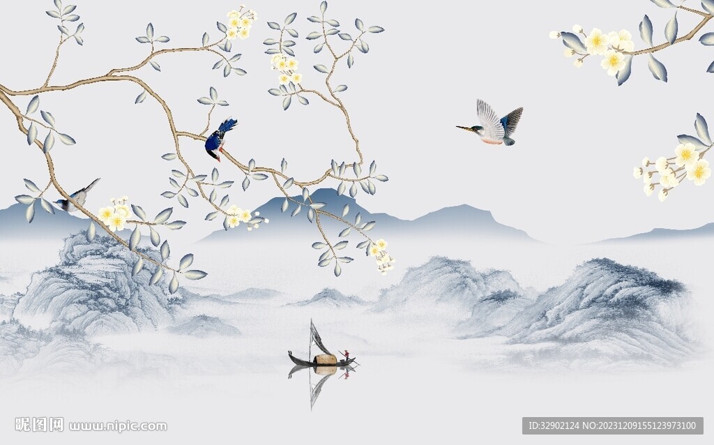 中式山水花鳥