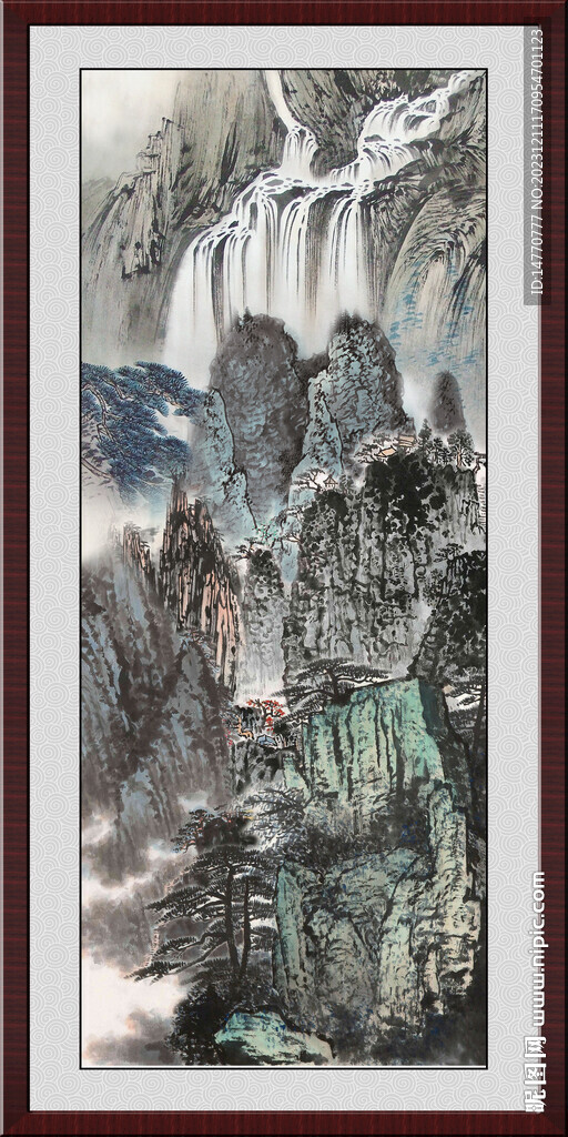 豎幅山水畫 