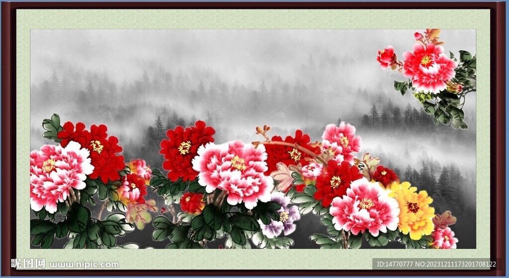 花開富貴牡丹 