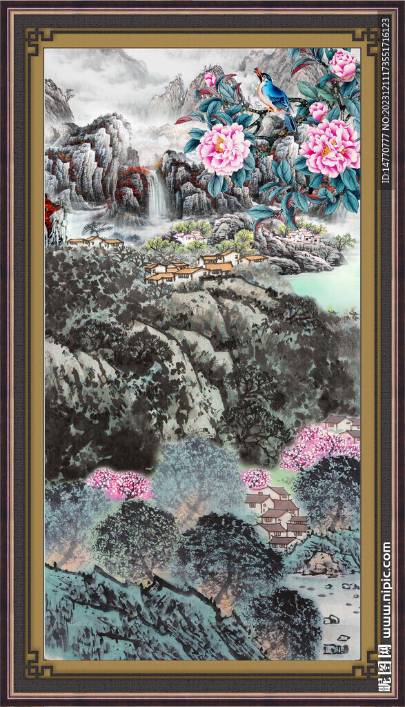豎幅山水畫
