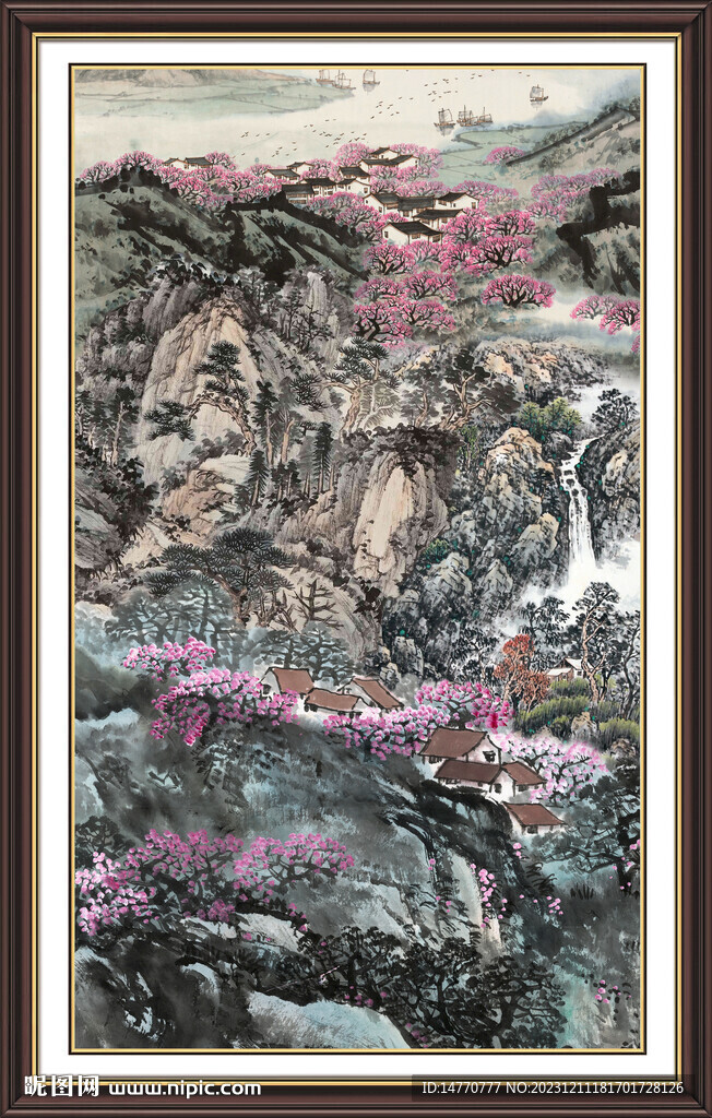 豎幅山水畫