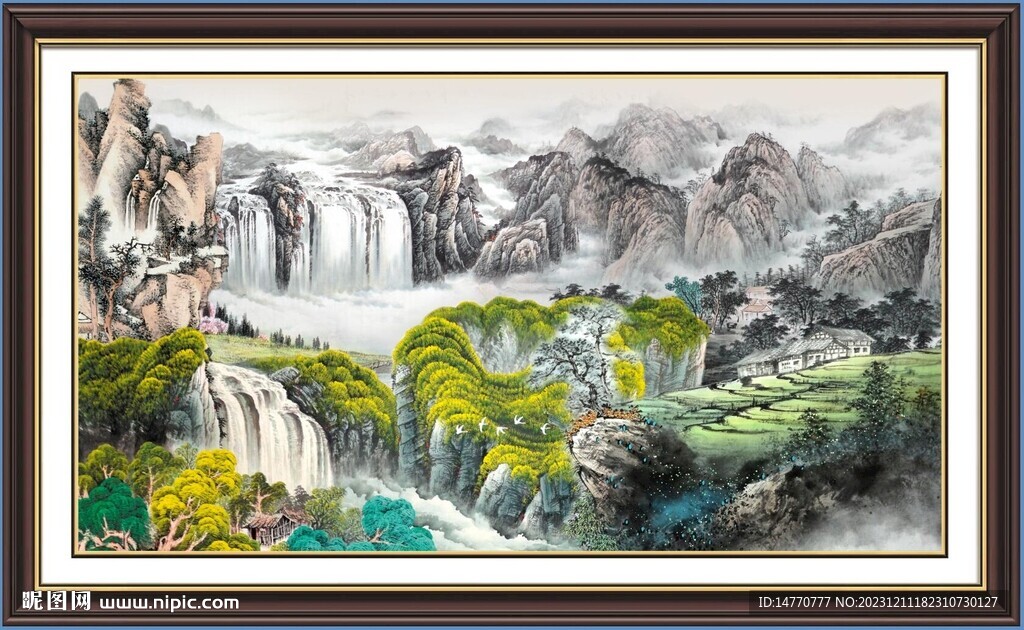 客廳山水畫 