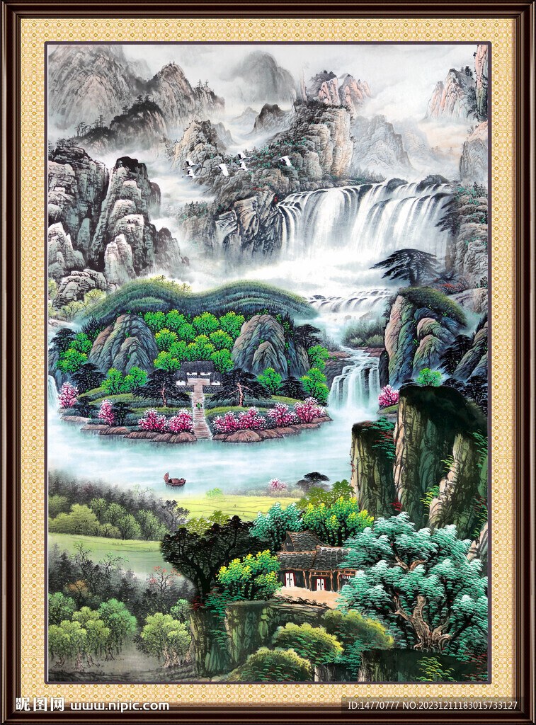 山水風景 