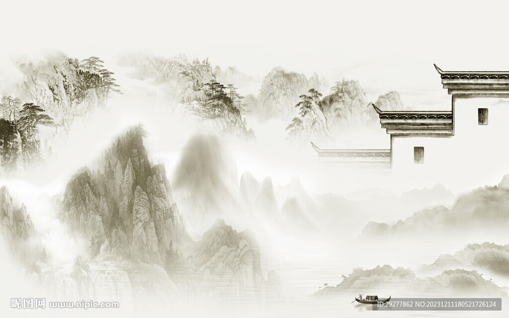 大氣 最新中式山水 TIf分層