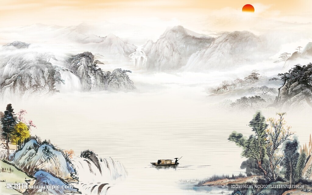 大氣 新款高端山水 Tif分層