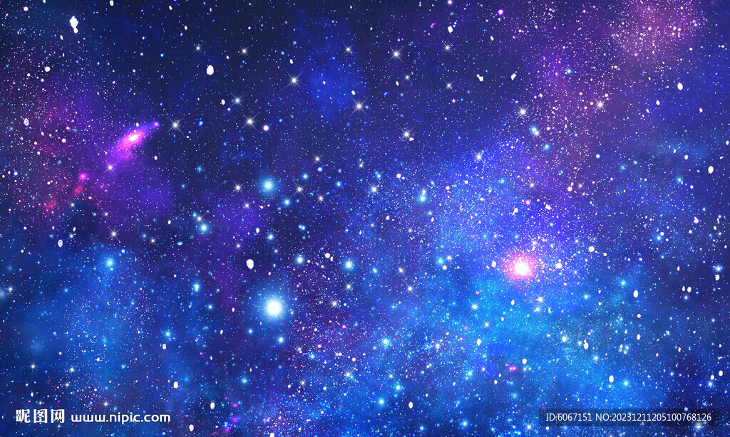 藍(lán)色宇宙星空背景墻