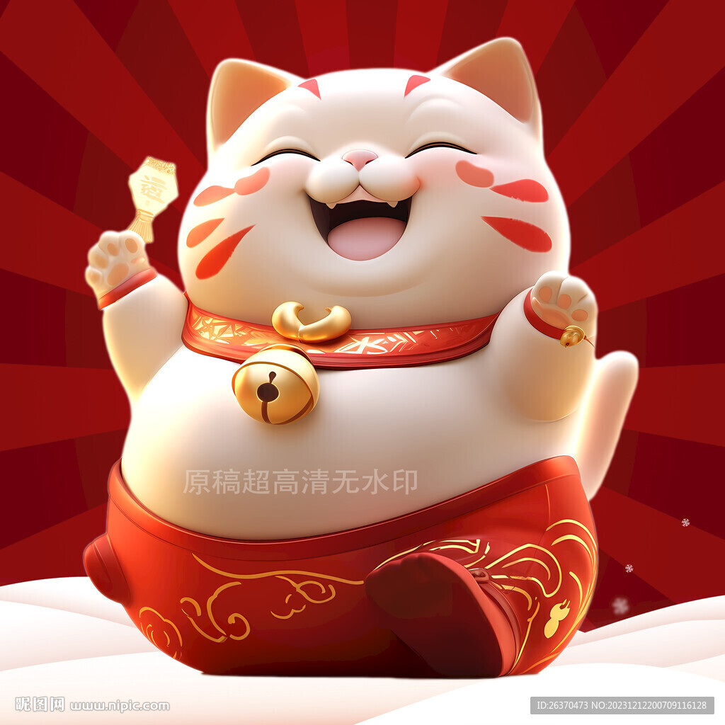 春節素材招財貓