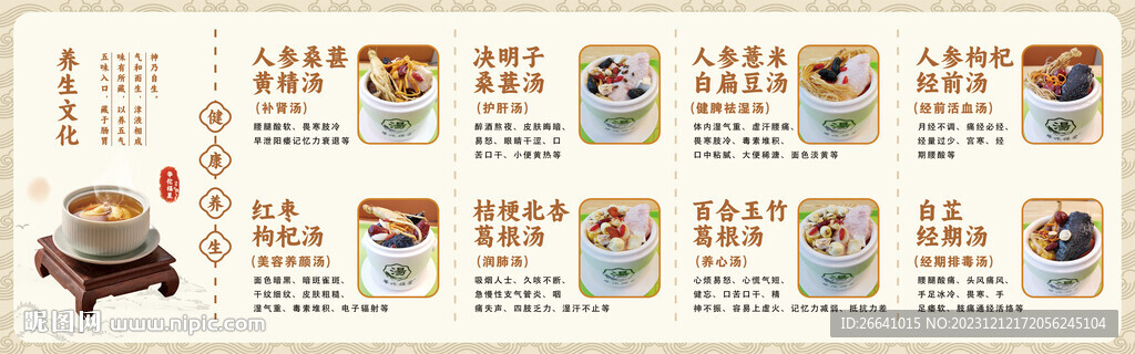 養(yǎng)生文化燉湯功效圖