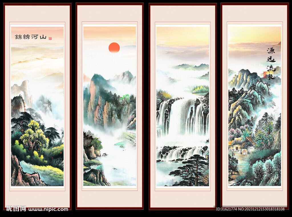 國(guó)畫(huà)山水裝飾畫(huà)