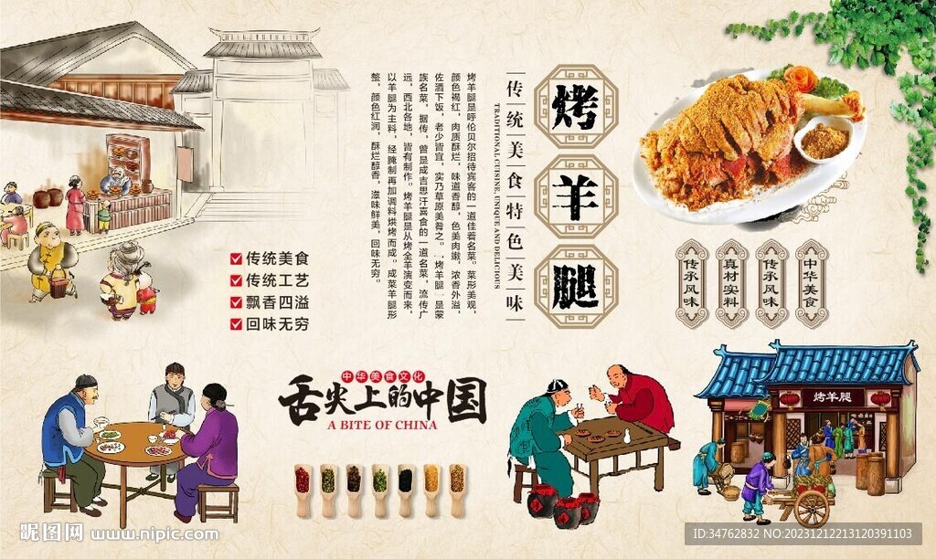 烤羊腿