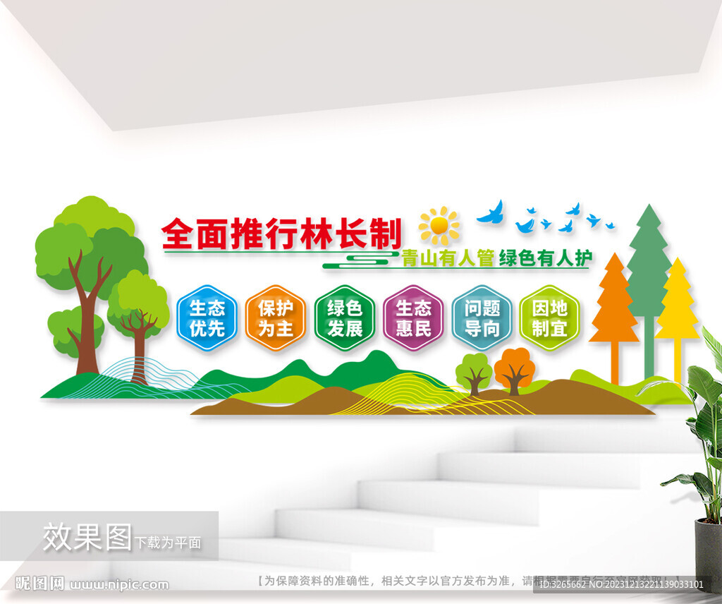林長制戶外宣傳文化墻圖片