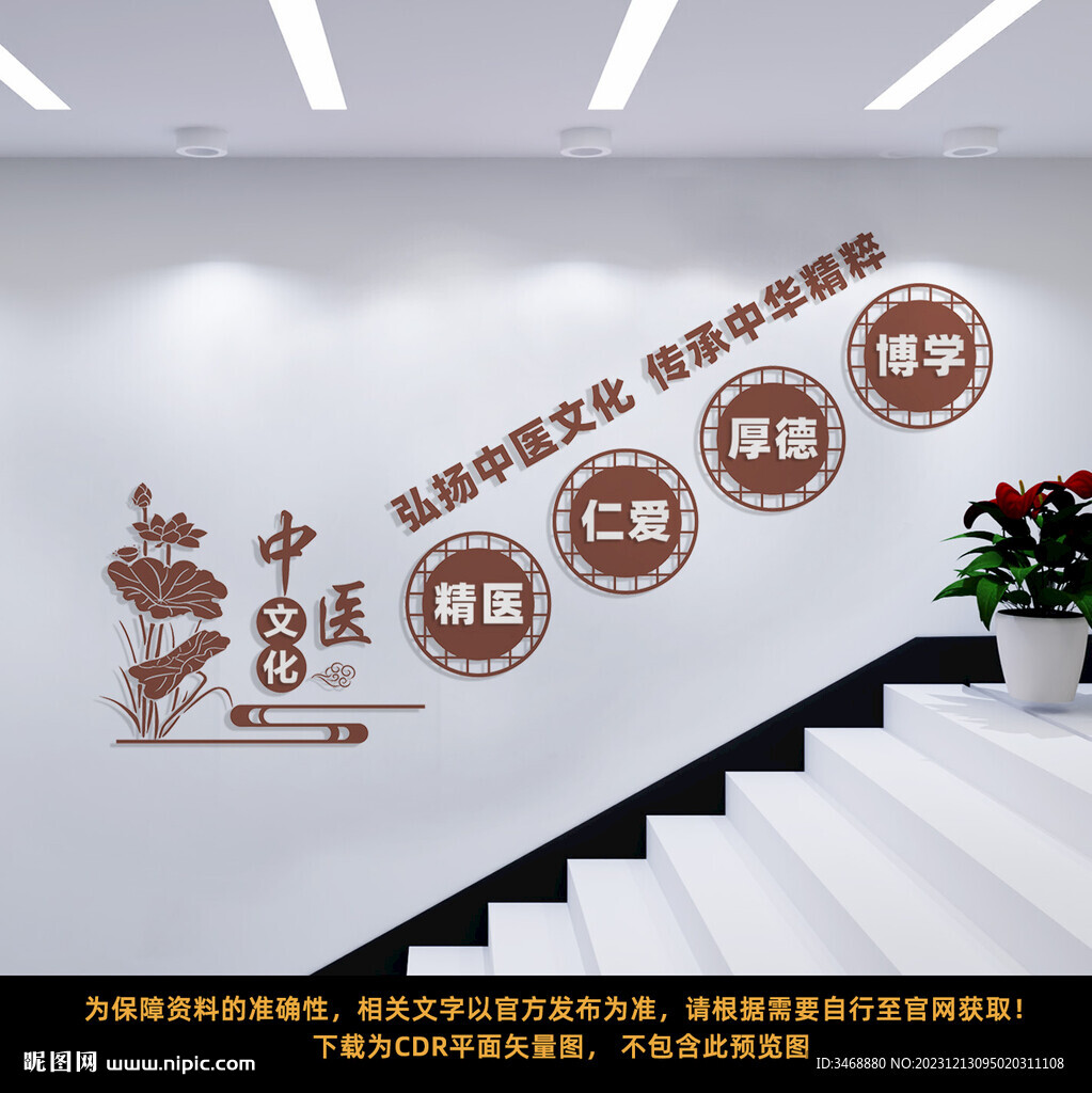中醫(yī)樓梯文化墻