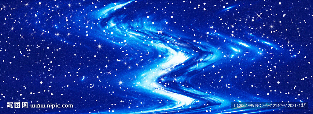 藍色長幅星空