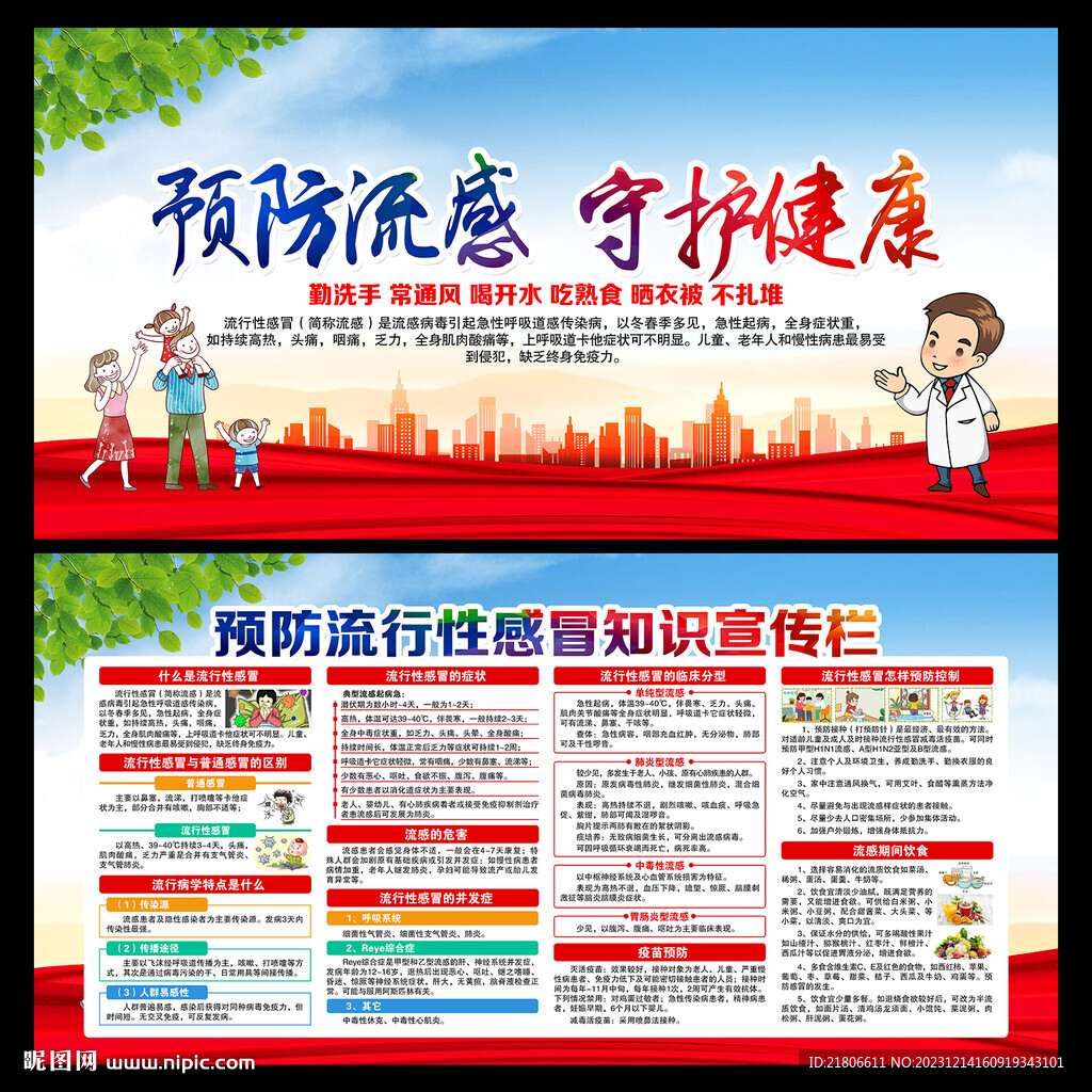 預防流感宣傳欄