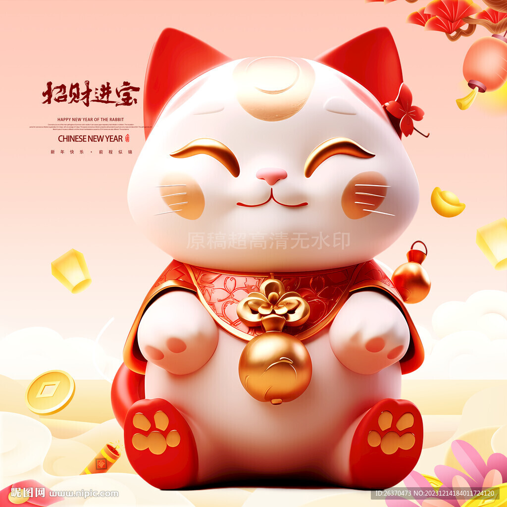 春节招财猫