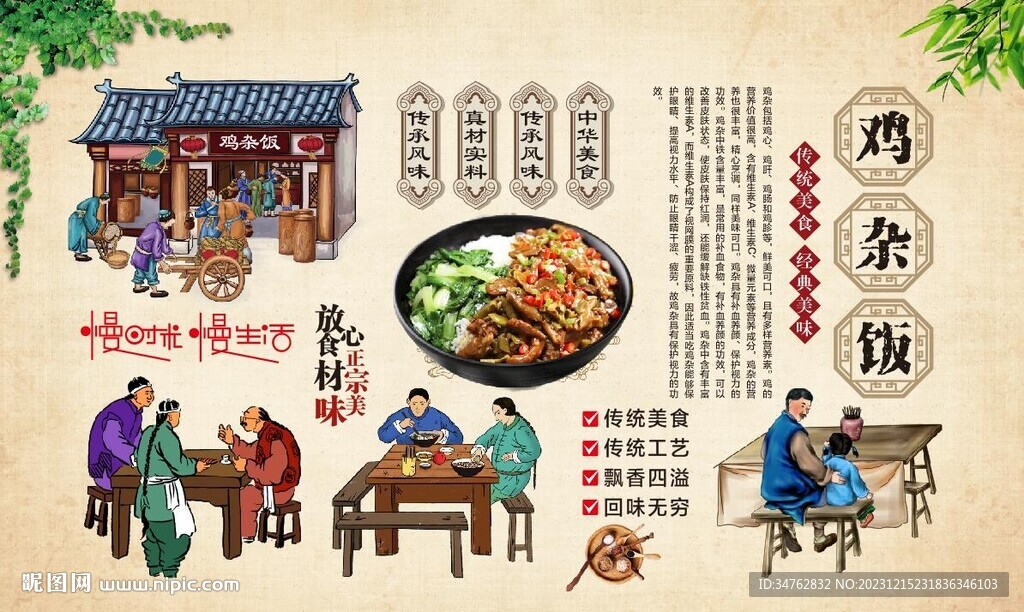  雞雜飯