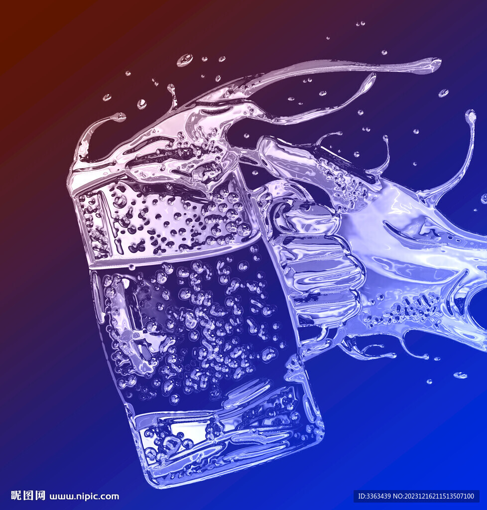 透明水晶酒杯