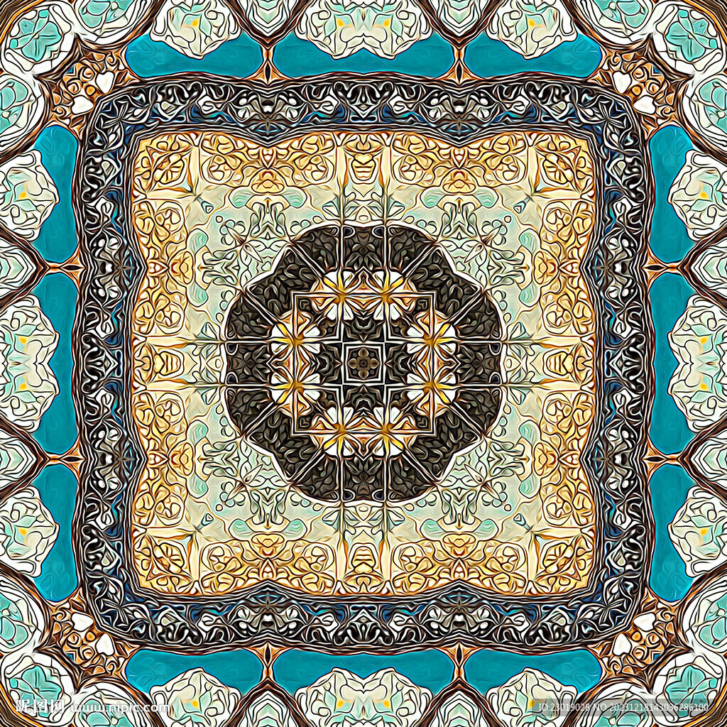 阿拉伯波斯地毯图案