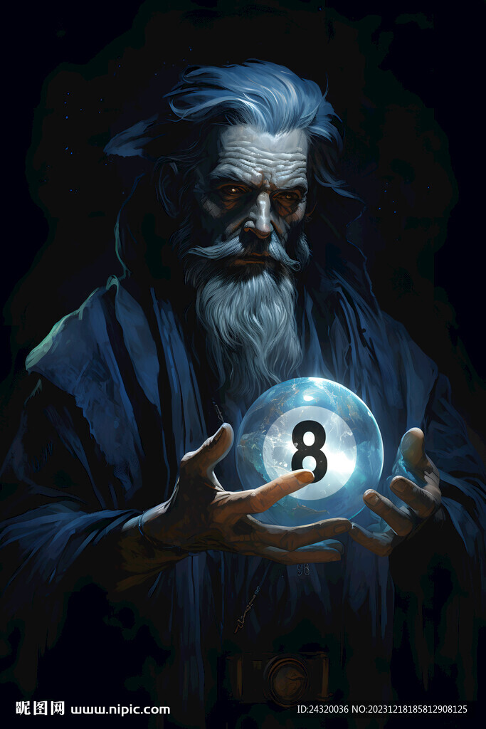 創(chuàng)意臺(tái)球魔法師壁畫掛畫裝飾畫