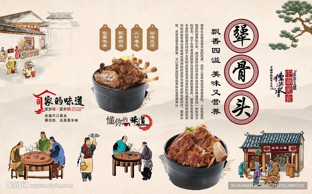 醬大骨背景墻