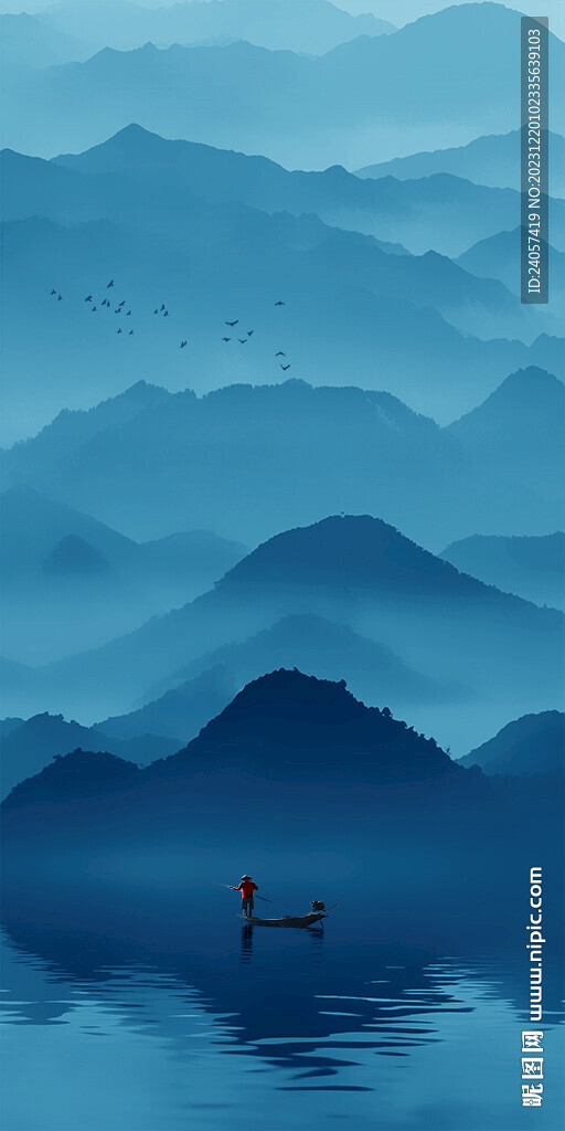 山水玄關(guān)裝飾畫