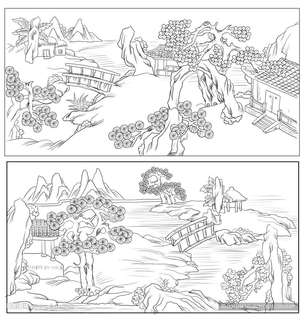 白描園林