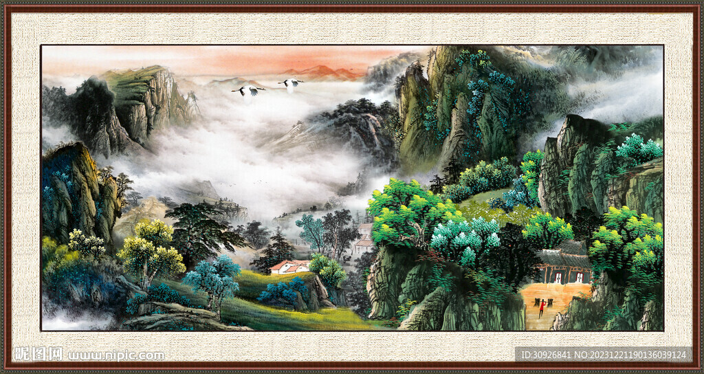 中國畫山水畫 