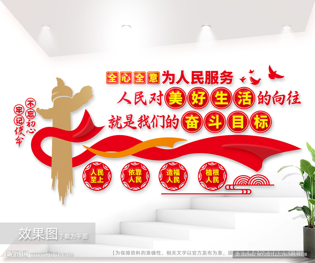 人民對美好生活的向往文化墻