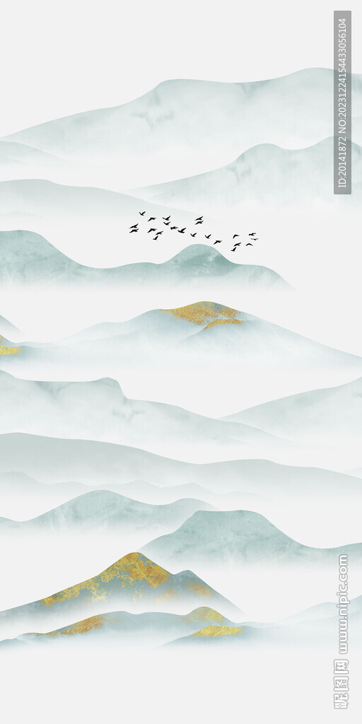 遠山玄關(guān)背景