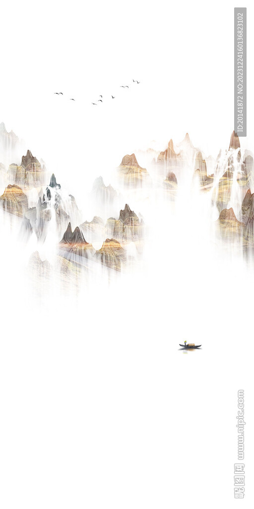 高山流水玄關背景