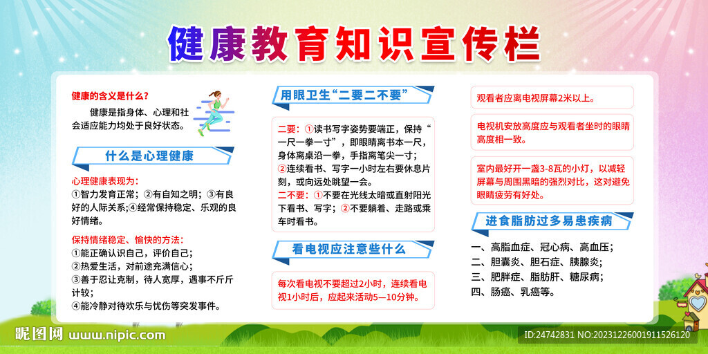 健康教育知識(shí)宣傳欄