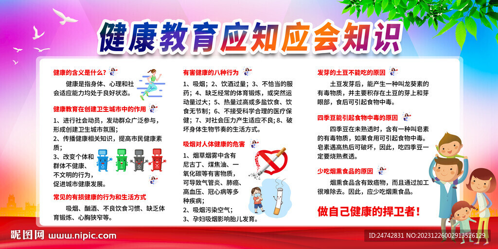 健康教育應(yīng)知應(yīng)會