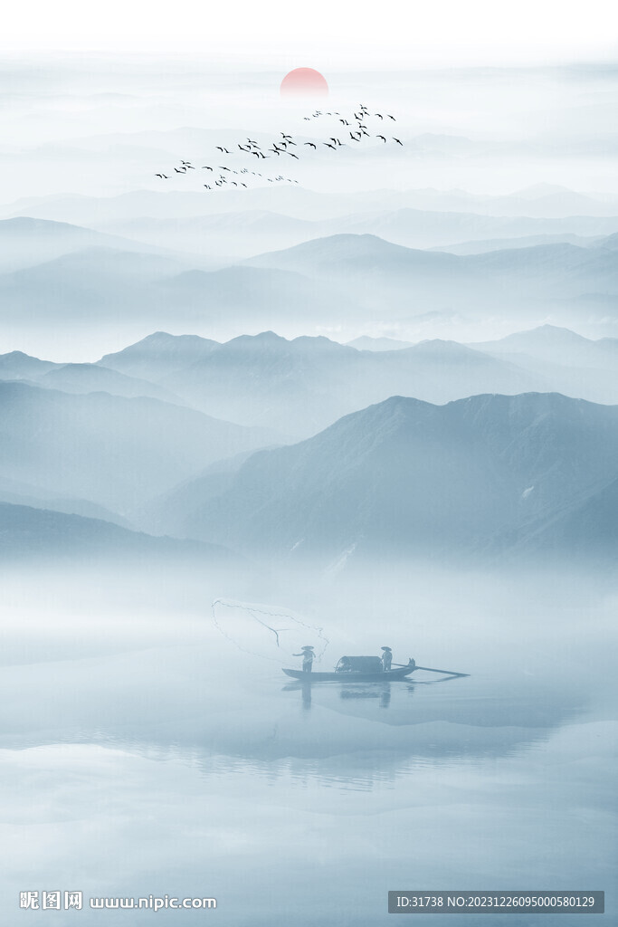 山水水墨畫