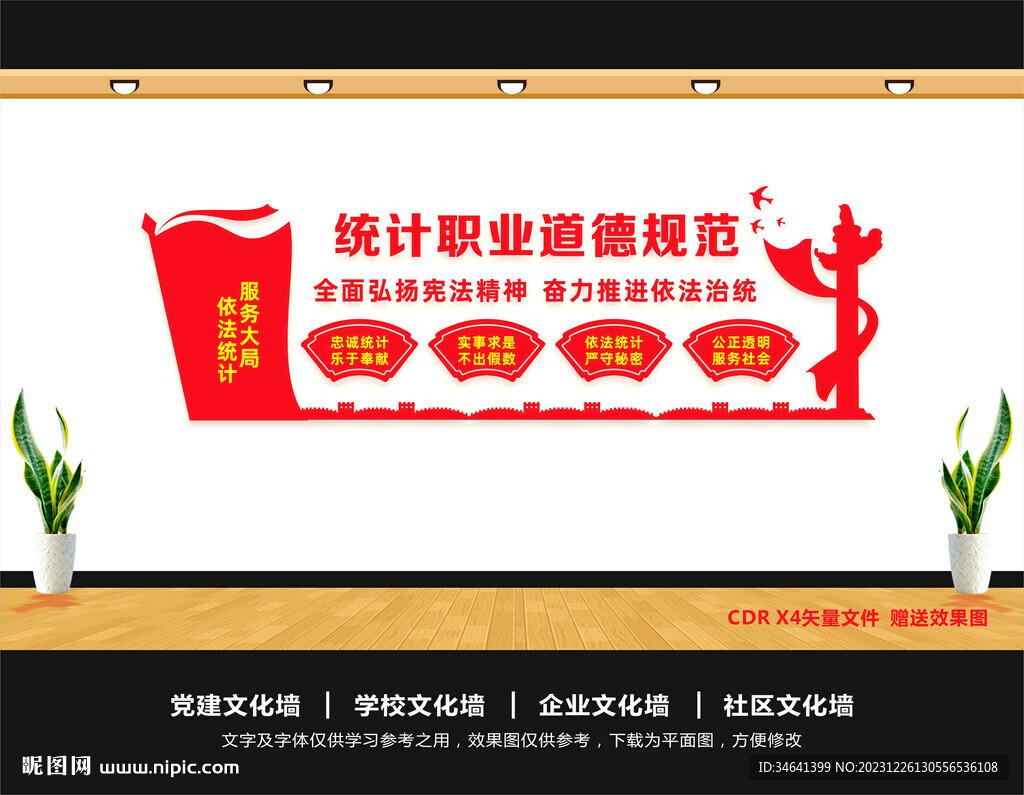 統(tǒng)計(jì)文化墻