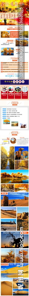 額濟(jì)納旗胡楊林旅游海報(bào)