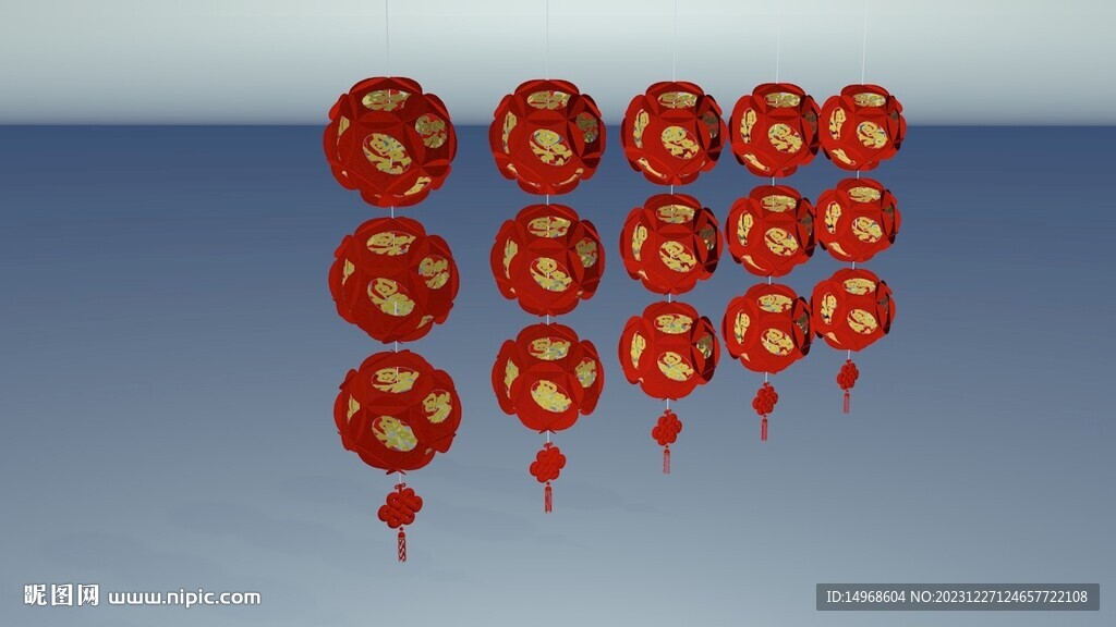 鏤空花球燈籠