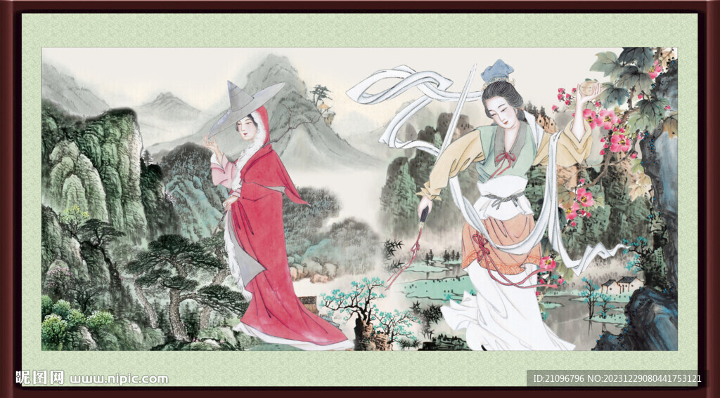 仕女圖  